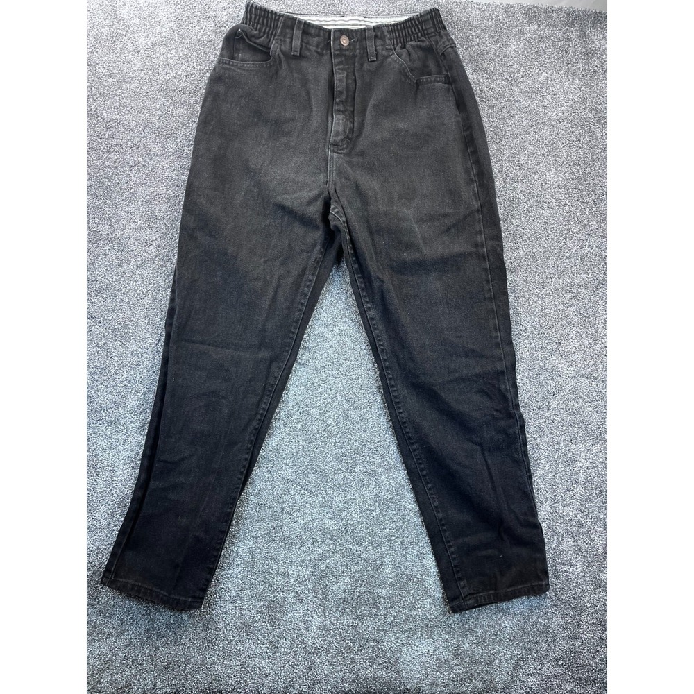 Lee Pants Womens‎ S Cotton Stretch Waist 5 Design Pocket Denim Jeans Black